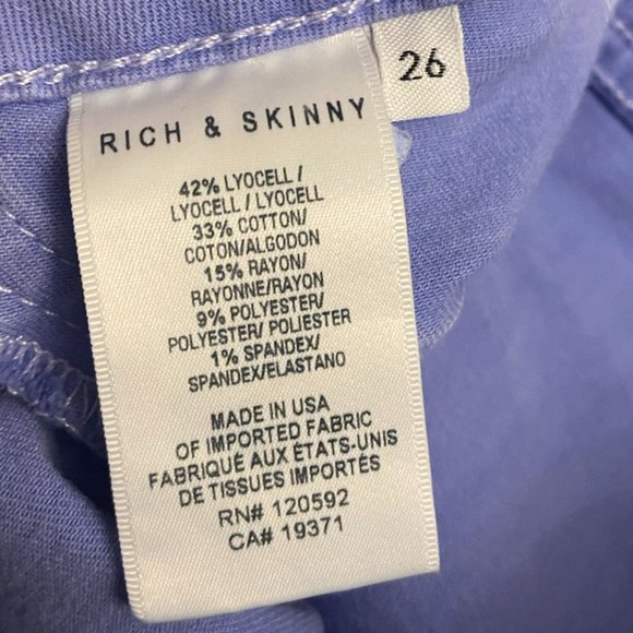 Rich + Skinny Legacy Skinny Jeans - Size 26 - Picture 6 of 7